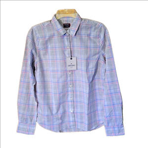 UNTUCKit Chasseles Button Up Shirt Long Sleeve Gray Plaid Women’s Size 6 (Small)